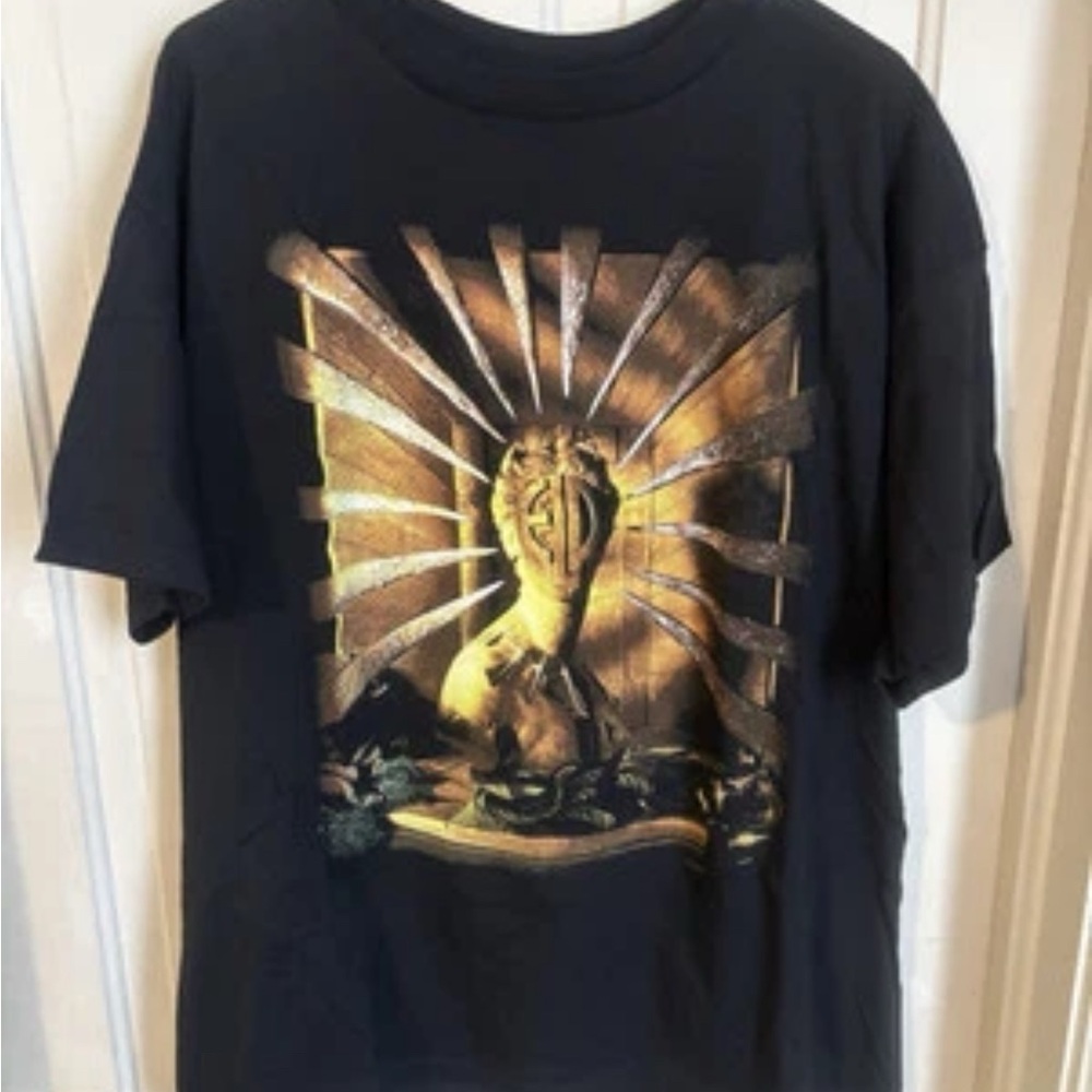 Vintage 1992 Brockum Emerson Lake & Palmer Band Tour T Shirt Adult Size XL Black
